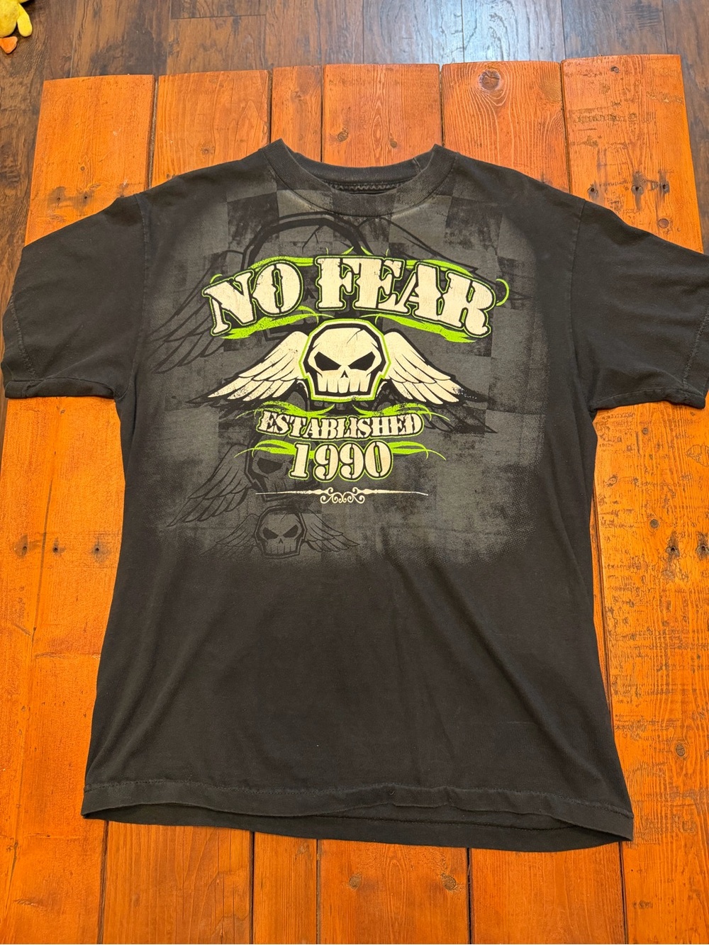No Fear Men’s Black Graphic T-Shirt - Established 1990